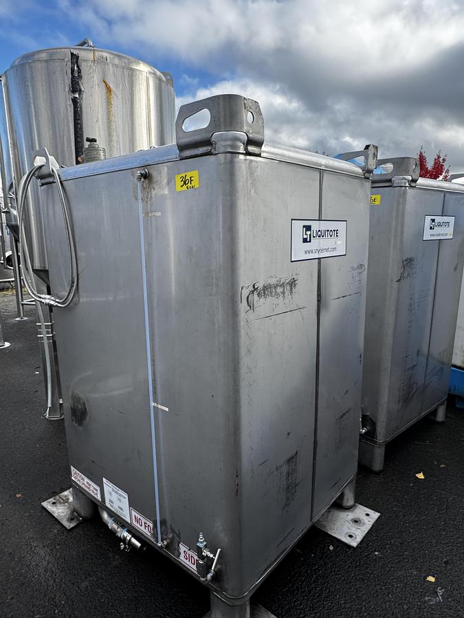 Used (2) Available - Used Snyder Liquitote 550 Gallon Stainless Storage Tank