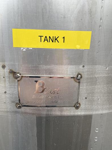 Used (2) Available - Used BCast 2000L (Approx 550 Gal) single wall closed top Storage tanks