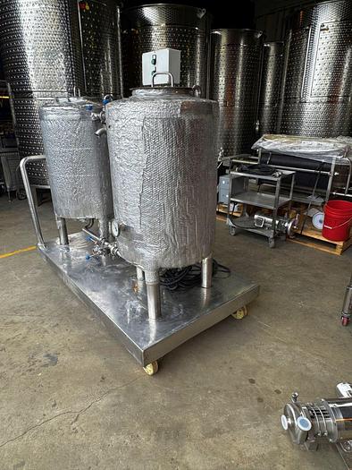 Used Used Deutsche Beverage (2) tank mobile CIP cart