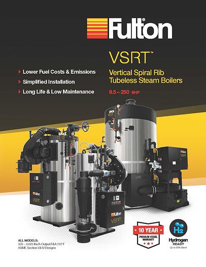 Used Fulton VSRT30 High Efficiency 30HP Steam Boiler (2018)