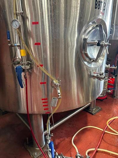 Used Used Premier Stainless 100bbl / 3100Gallon jacketed brite tank