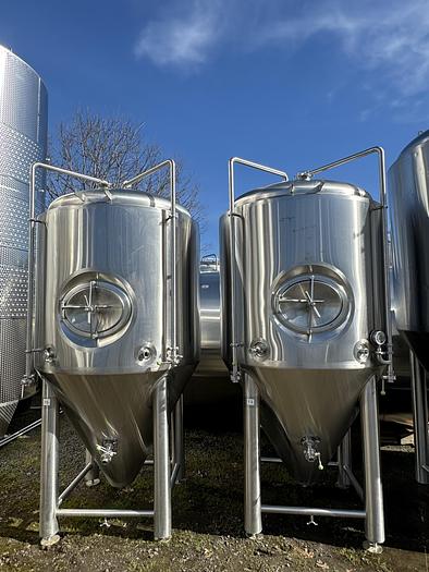 Used (2) available - ABE 15 bbl conical unitank fermenters
