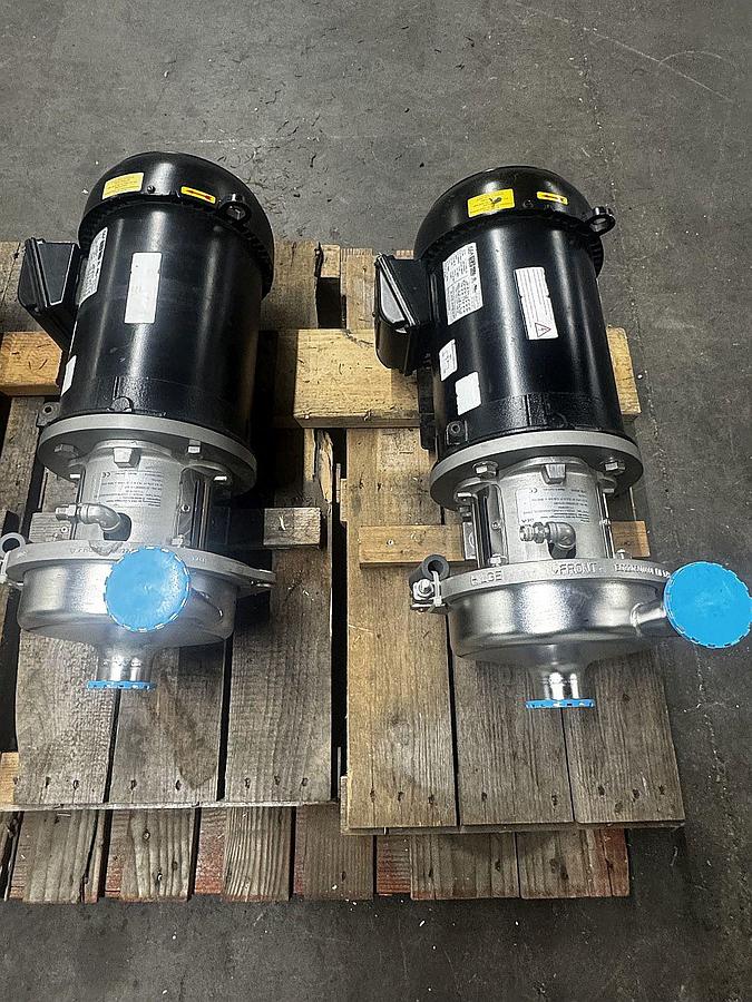 Used (3) Available - GEA Hilge 3hp sanitary stainless centrifugal pumps