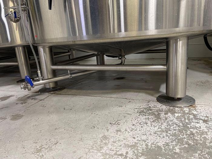 Used 2 Available - Used 80 bbl Jacketed Brite Tank