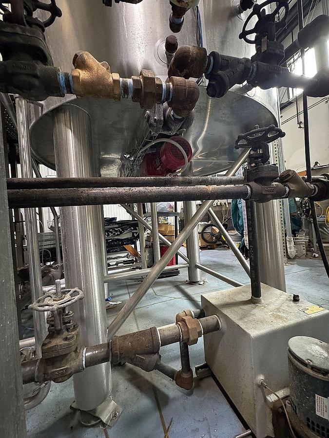 Used Prospero 30 bbl 4 vessel brewhouse with HLT, CLT. and grist case