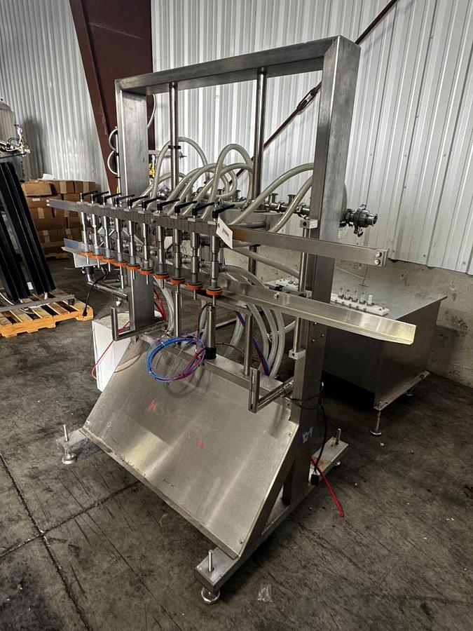 Used 2022 Accutek APOF Automatic 10 Valve Inline Filler