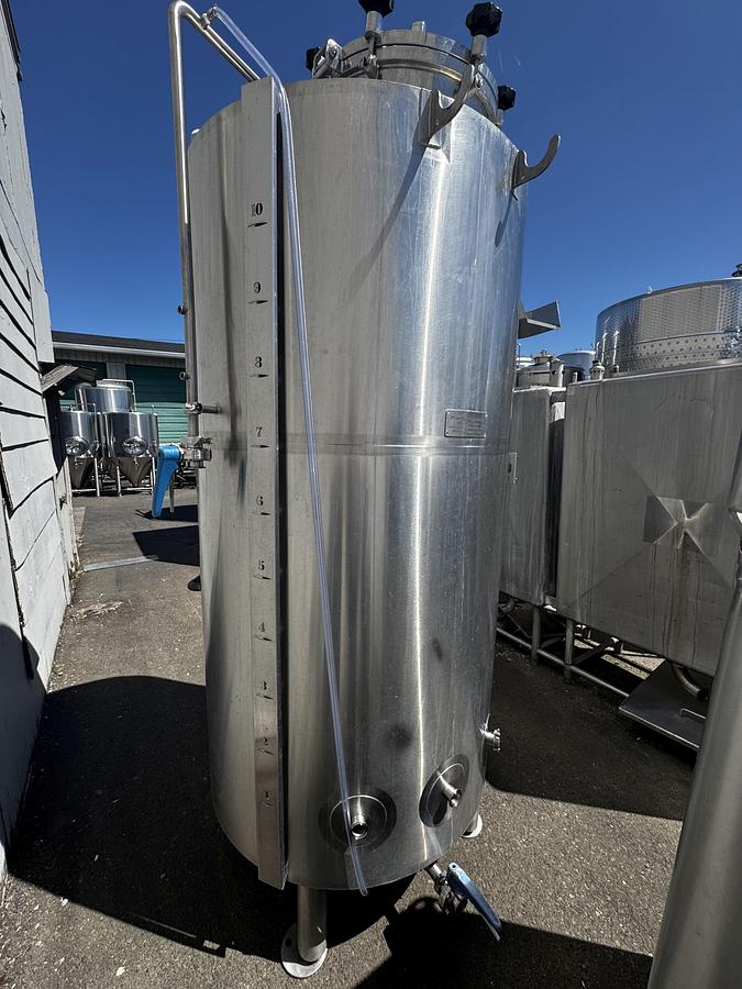 Used Used Practical Fusion 10 bbl / 310 Gal jacketed brite tank - Built in Portland, OR