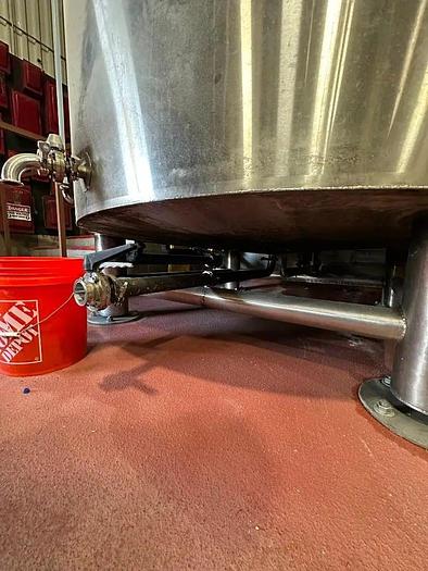 Used (1) Avalable - Used Marks Fabrication 120 bbl/ 3720 Gal glycol jacketed cold liquor (water) tank