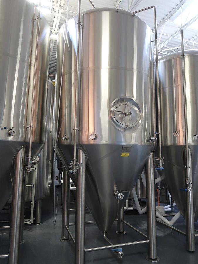 Used (3) Available - Prospero Brewpro 60 bbl / 1860Gal conical jacketed fermenter / storage tanks