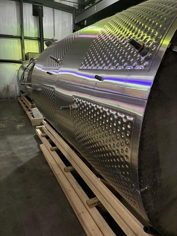 Used (3) Available - Used Vance Metals 3200 gallon Fermenter/Stoarge/Blend tanks