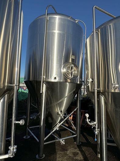 Used (3) available - Used BSV (Blackstone) 80HL (8000L) / 68 bbl conical jacketed fermenters