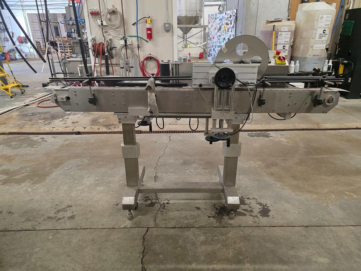 Used Used Pack Leader Model PL501 inline labeler