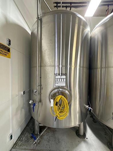 Used 2 Available - Used 80 bbl Jacketed Brite Tank