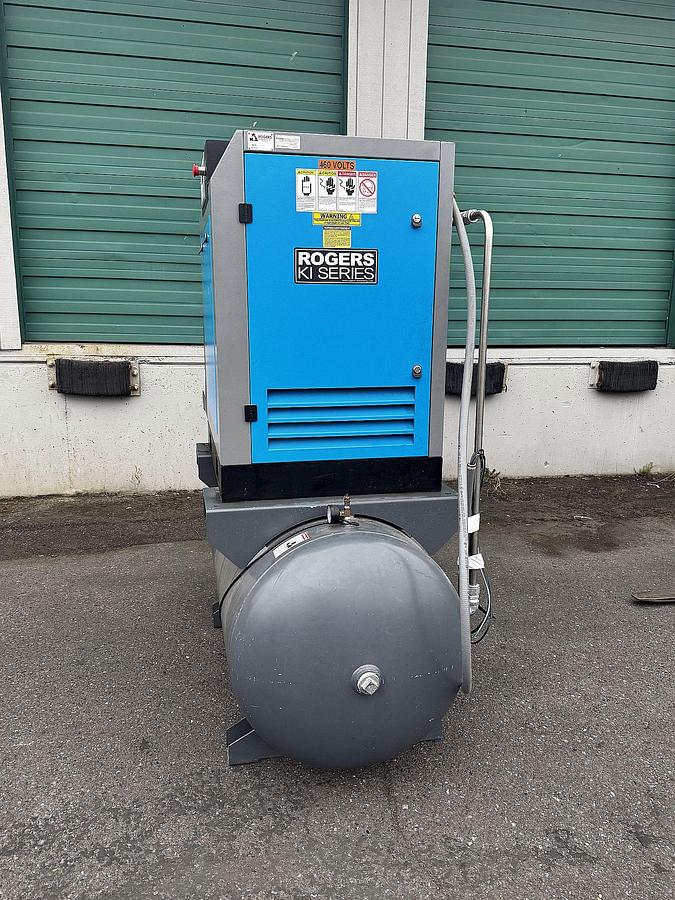 Used Rogers Machinery KI 10-100 10hp compressor