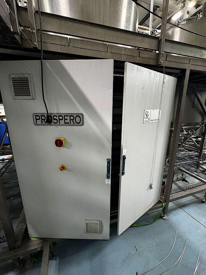 Used Prospero 30 bbl 4 vessel brewhouse with HLT, CLT. and grist case