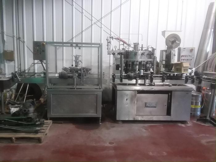 Used GAI / CIMEC 12/16/1 counterpressure bottling line for beer/ cider / RTD Cocktails