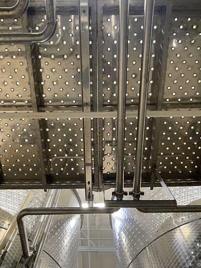 Used Letina Stainless spiral staircase and catwalk platform designed for overhead tank access