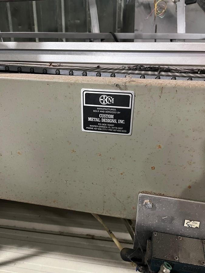 Used Custom Metal Designs De Bagging Machine