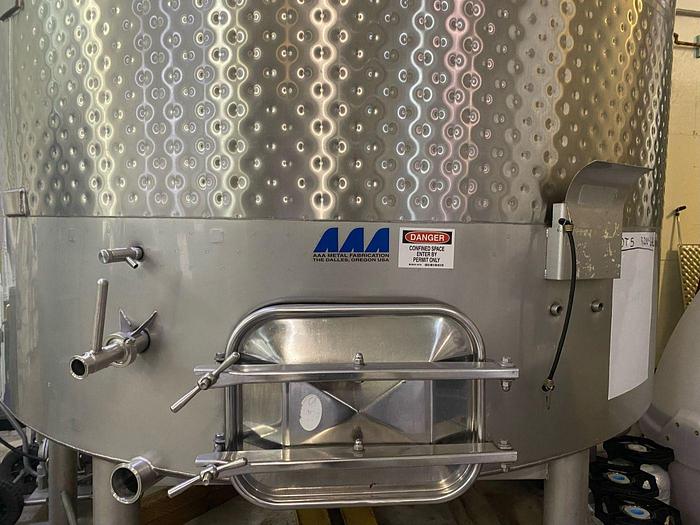 Used Used AAA Metal 3200 Gallon Jacketed Variable Capacity Tank