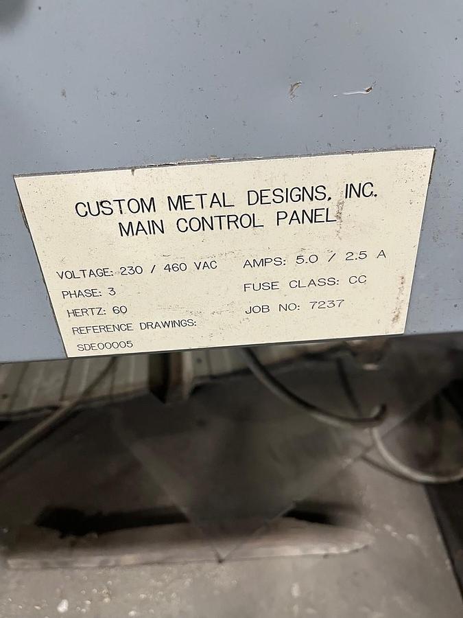 Used Custom Metal Designs De Bagging Machine