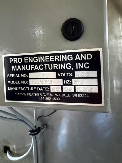 Used Used Pro Engineering Batch Pasteurizer