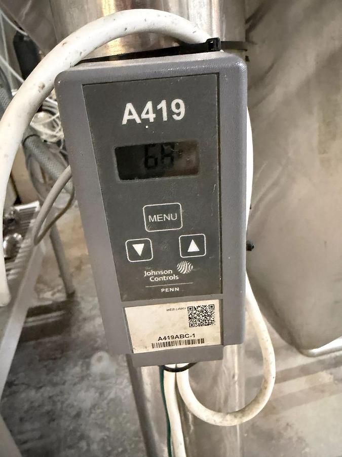 Used (1) Available - Used Glacier Tanks 20 bbl / 620Gal jacketed conical fermenter / storage tank
