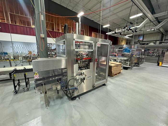 Used GAI 8032A Bier Monobloc rinser/filler/crowner/ropp capper With Support Equipment