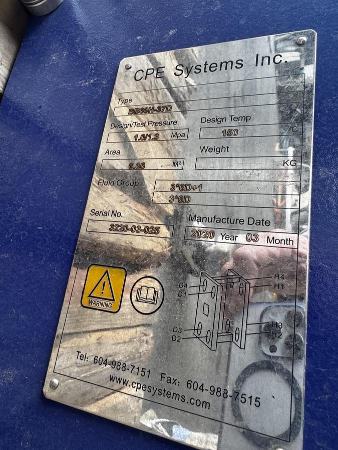 Used Used CPE 60H heat exchanger