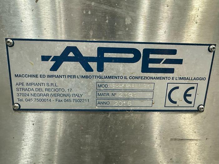 Used GAI 8032A Bier Monobloc rinser/filler/crowner/ropp capper With Support Equipment