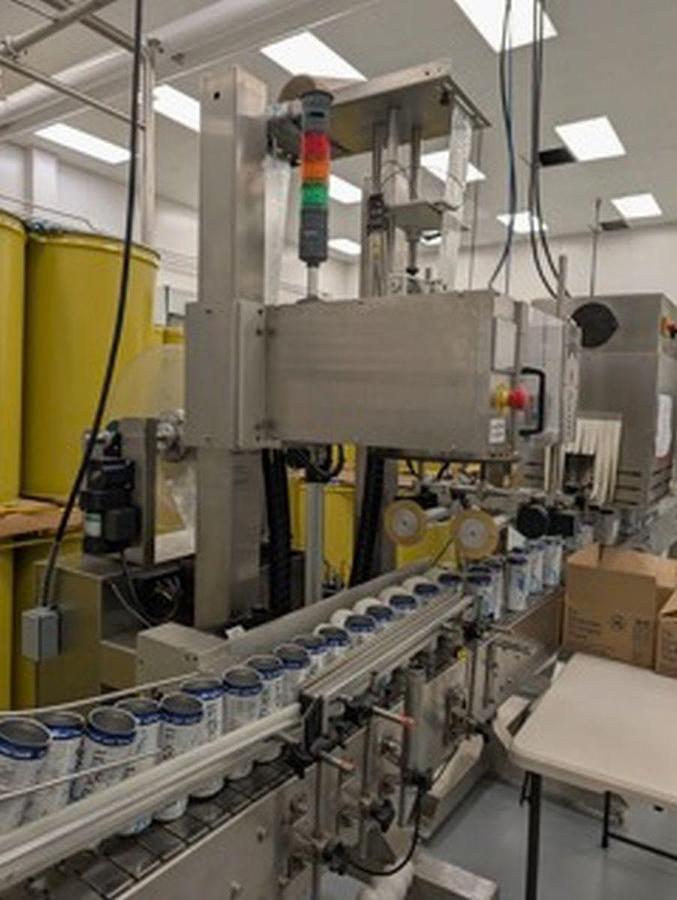 Used Used Axon EZ-150 SL sleeve labeler / neck bander and tunnel