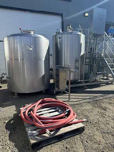 Used Used 10 bbl Direct Fired Skid Mounted Brewhouse