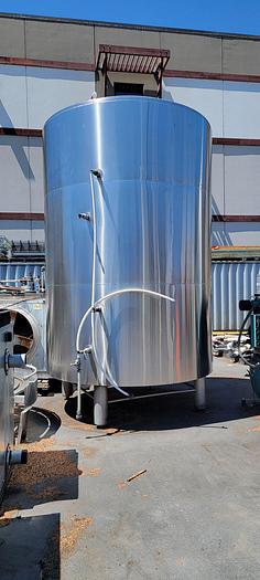 Used (2) Available - Used AAA Metals 120 bbl Jacketed Brite Tank - 3720 Gal