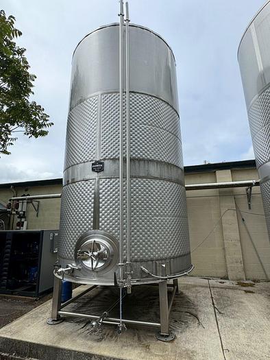Used (3) available - Used 6500 gallon dimple jacketed fermenter / storage tank