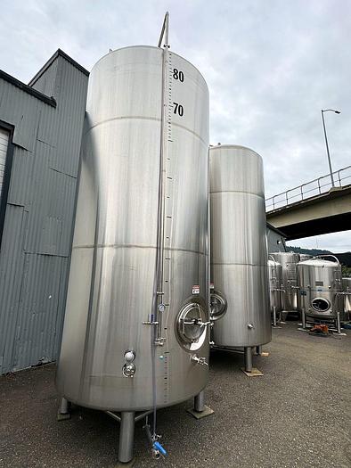 Used Used Premier Stainless 80 bbl (Approx 2480 Gal) jacketed brite (carbonating) tank