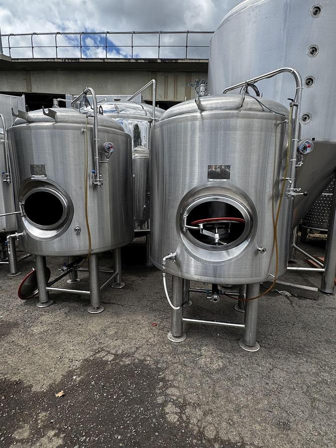 Used (6) Available - Used CGT 10 bbl / 310 Gallon Jacketed Brite Tanks