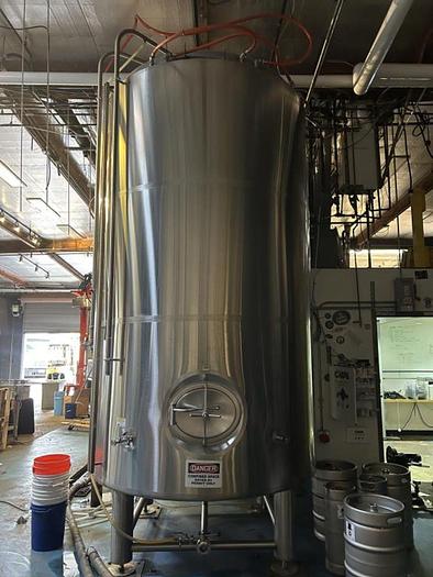 Used (6) Available - Used ABE 60 bbl Jacketed Brite Tanks