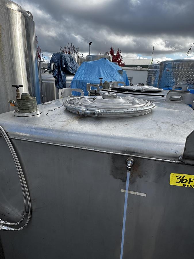 Used (2) Available - Used Snyder Liquitote 550 Gallon Stainless Storage Tank
