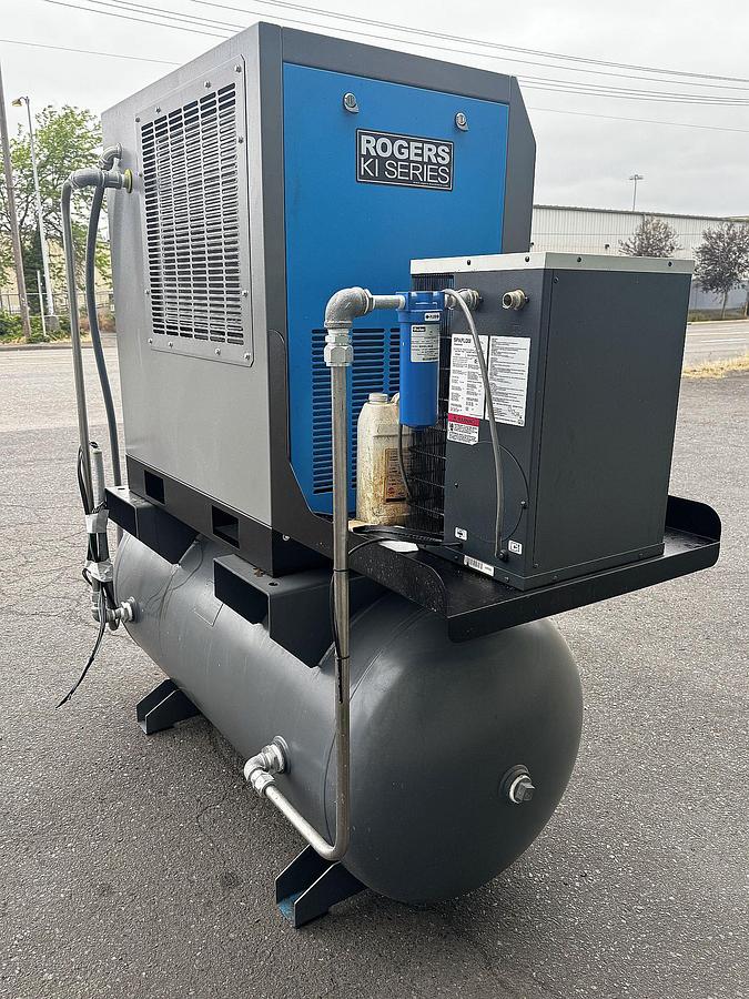 Used Rogers Machinery KI 10-100 10hp compressor