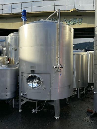 Used Vance Metals 50 bbl/ 1550 Gallon Jacketed Brite Tank