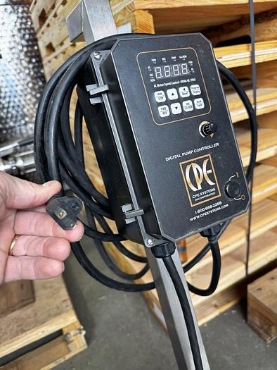 Used (2) available - Used CPE C114MD cart mounted centrifugal pumps - 1hp and 1.5hp