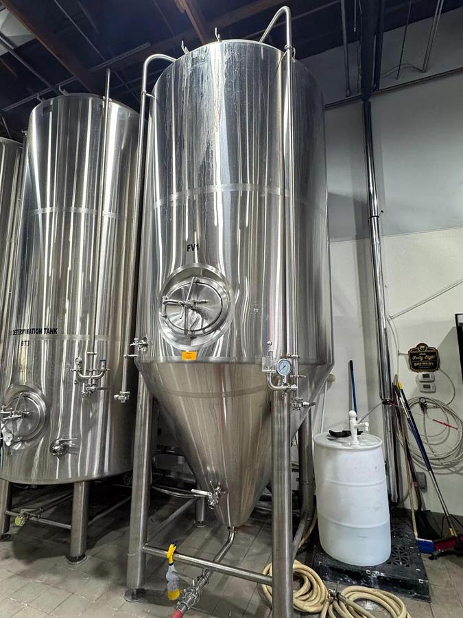 Used (3) Available - 40 bbl JTB unitank fermenters