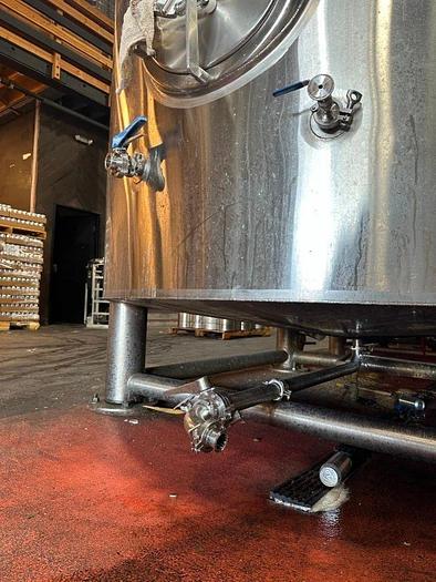 Used Used Marks Fabrication 120bbl / 3720 Gallon jacketed brite tank