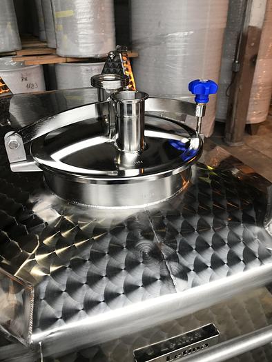 New Stock Letina 265 Gallon / 1000L Jacketed Square Storage Tote Tank