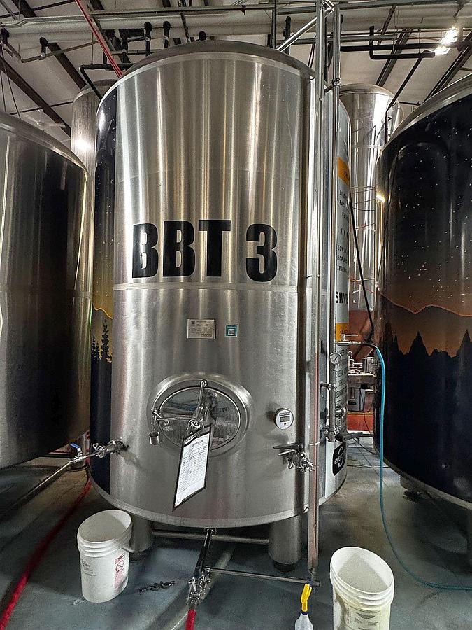 Used (3) Available - Used SK Prospero 60 bbl/ 1860 Gallon Jacketed Brite Tanks