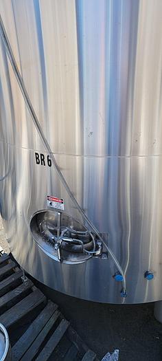 Used (2) Available - Used AAA Metals 120 bbl Jacketed Brite Tank - 3720 Gal