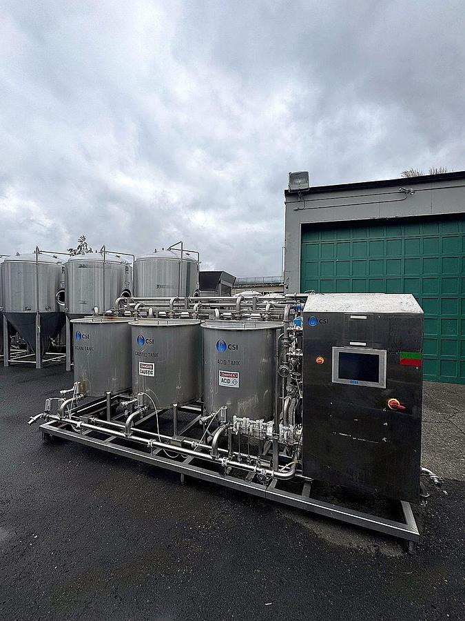 Used Used CSI Central States Industrial skid mount CIP system