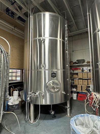 Used (2) Available - Used Pioneer Tank 100 bbl Jacketed Brite Tanks