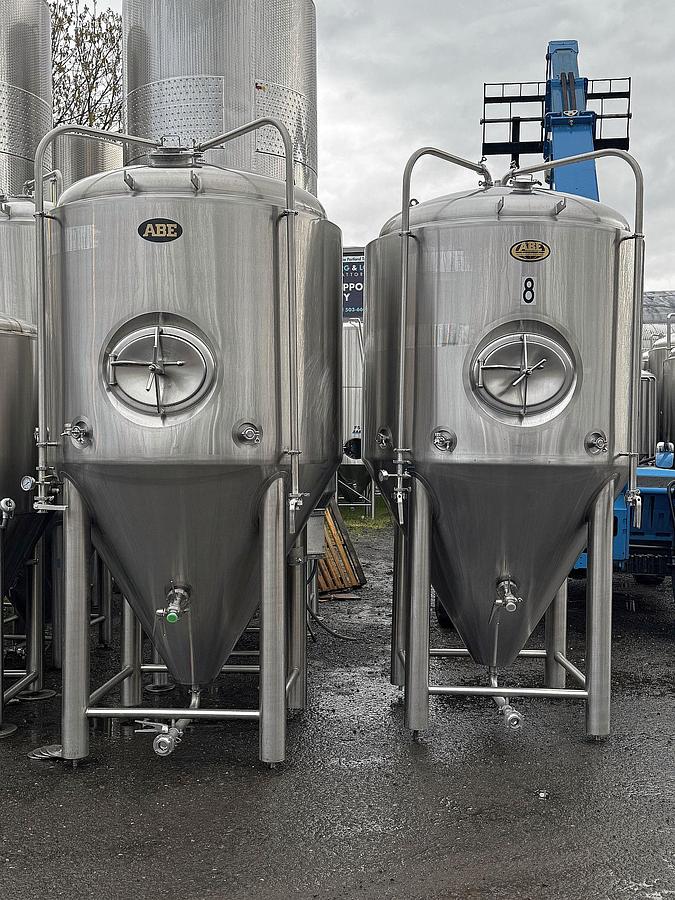 Used (2) Available - Used ABE 20 bbl Unitank Fermenters