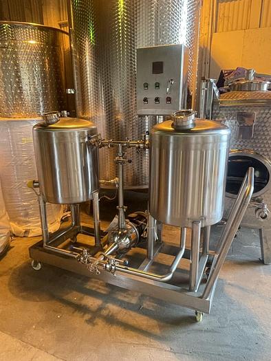 Used USed 2 tank cip cart with pump