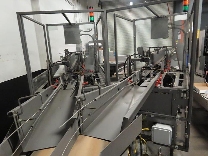 Used Used Pearson Packaging 4/6 Pack carrier erector and stuffer line